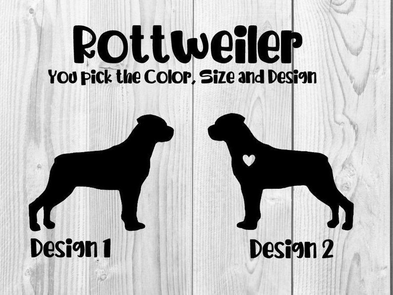 Rottweiler Dog Decal Sticker - Premium Vinyl For Cars, Laptops, Windows