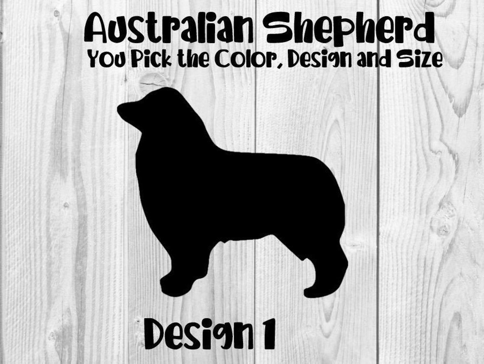 Australian Shepherd Decal Aussie Decal Car Decal Dog Etsy