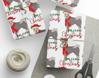 Holiday Pumi Wrapping Paper | Dog gift wrap | Christmas wrapping paper | dog lovers | Pumi Gift Wrap | Pumik Dog | Pumis gift wrap