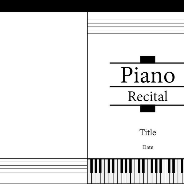 Recital Program Etsy