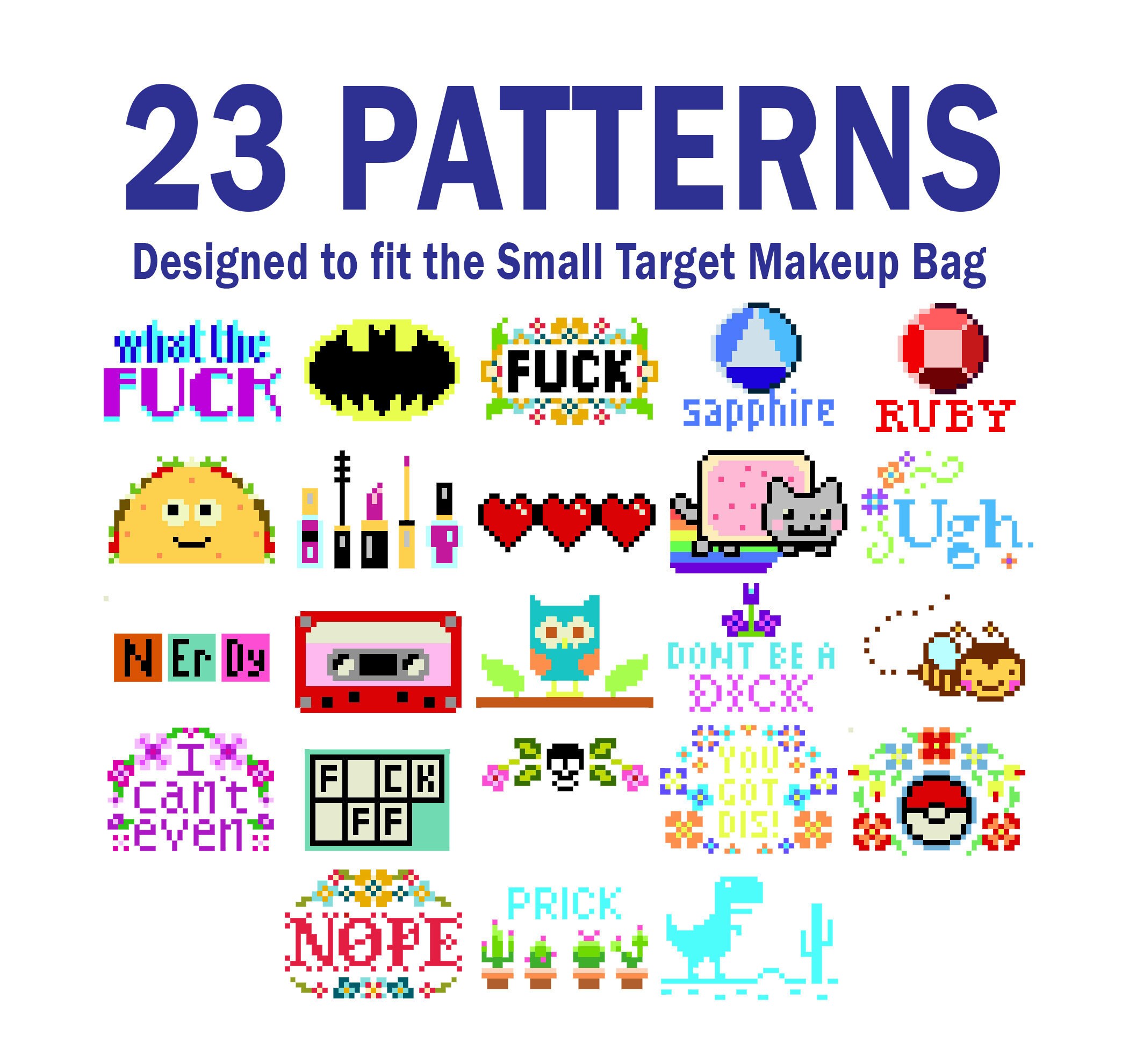 target tote bag cross stitch