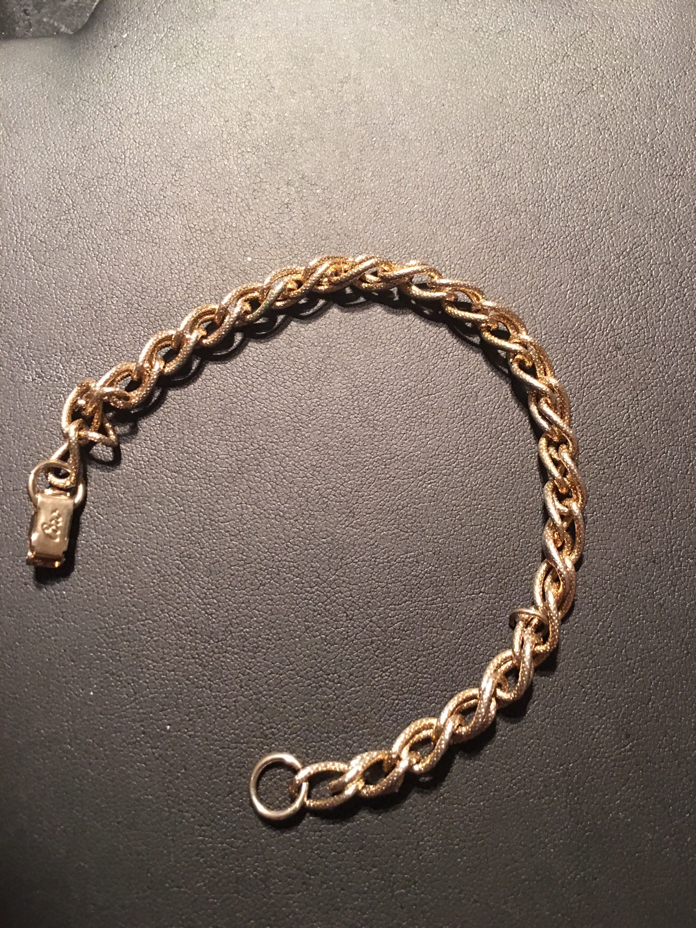 Vintage 10K solid gold bracelet | Etsy