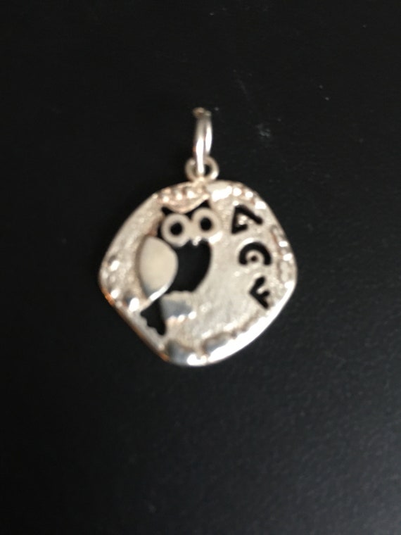 Owl of goddess Athena pendant