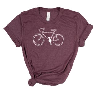 UNISEX CYCLING Tee / RPM / Sprint / Bike Print / Super Soft Bella Canvas Tshirt