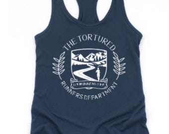 Tortured Runners Department Racerback Tank Top - Funny Running Gift