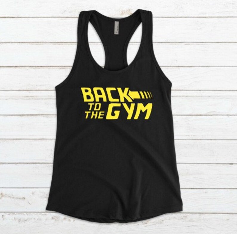 BACK To The GYM Social Distancing Workout Tank Women/'s Racerback Tank or Muscle Tank