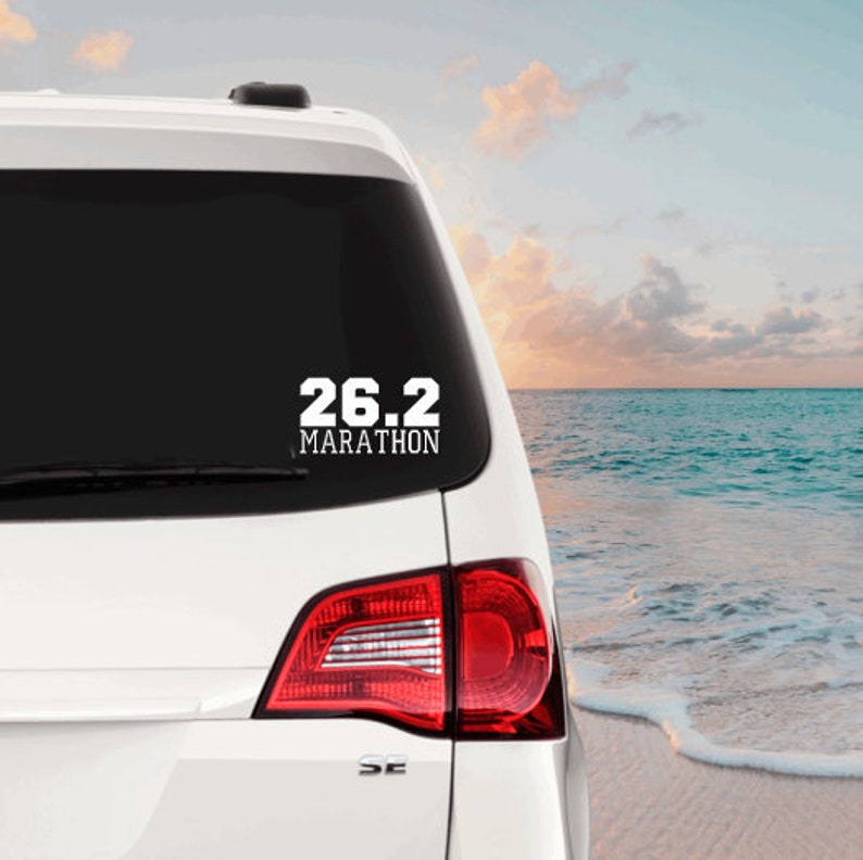 26.2 Marathon Runner Vinyl Diy Decal Sticker Car Window Wall Bumper