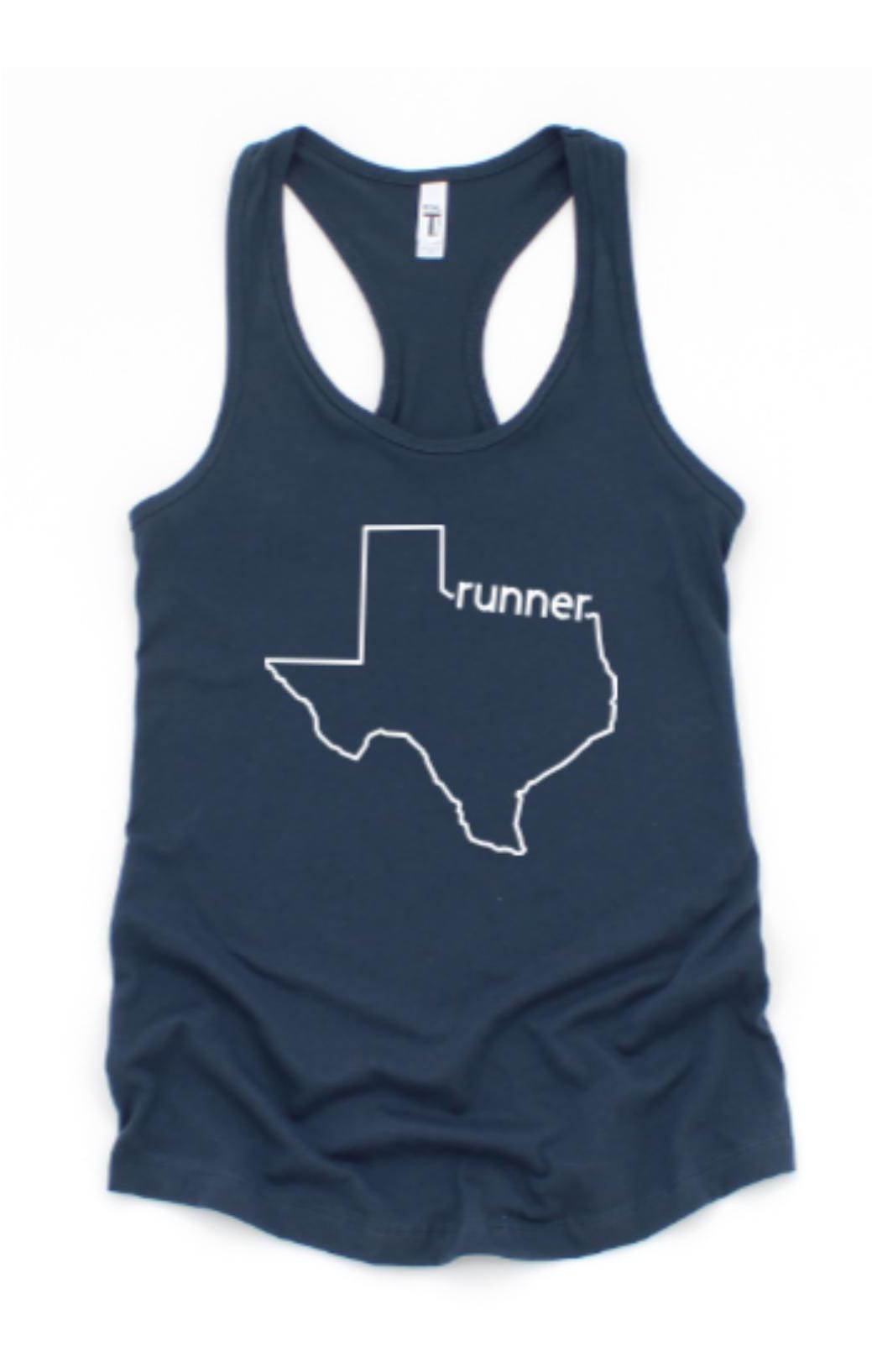 State Runner Tank Top: Women's Racerback Running Shirt