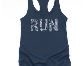 RUNNING TANK TOP Motivational Women's Racerback Shirt for Runners