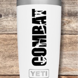 BODY COMBAT DECAL / Kickboxing Car Decal / Water Bottle Sticker
