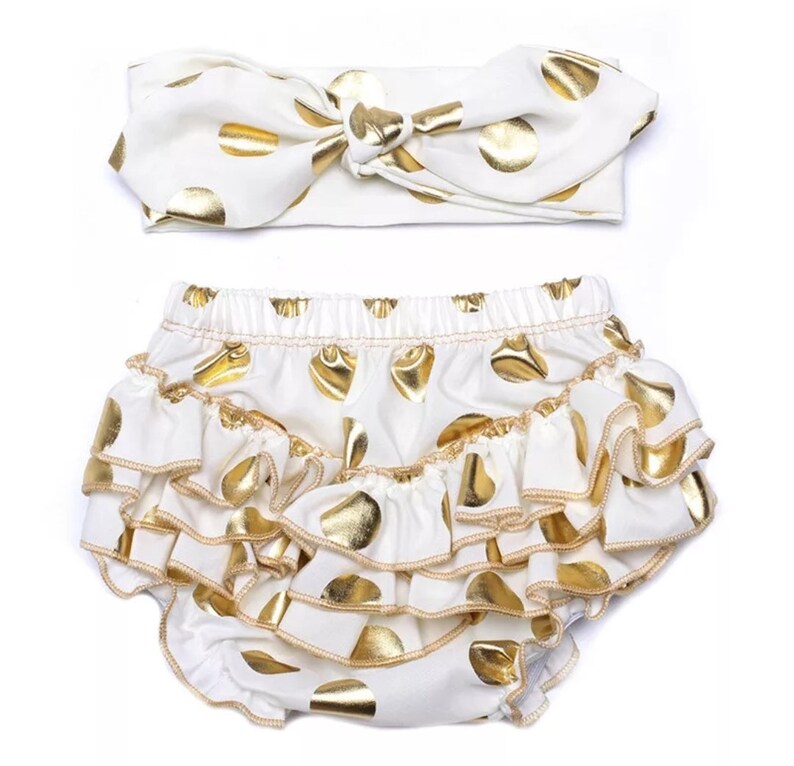 Baby Girl Polka Dot Ruffles Bloomers Sets