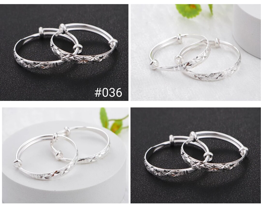 Silver Baby Bangles, Toddlers Bangles, Kids Bangles, Silver Bangles
