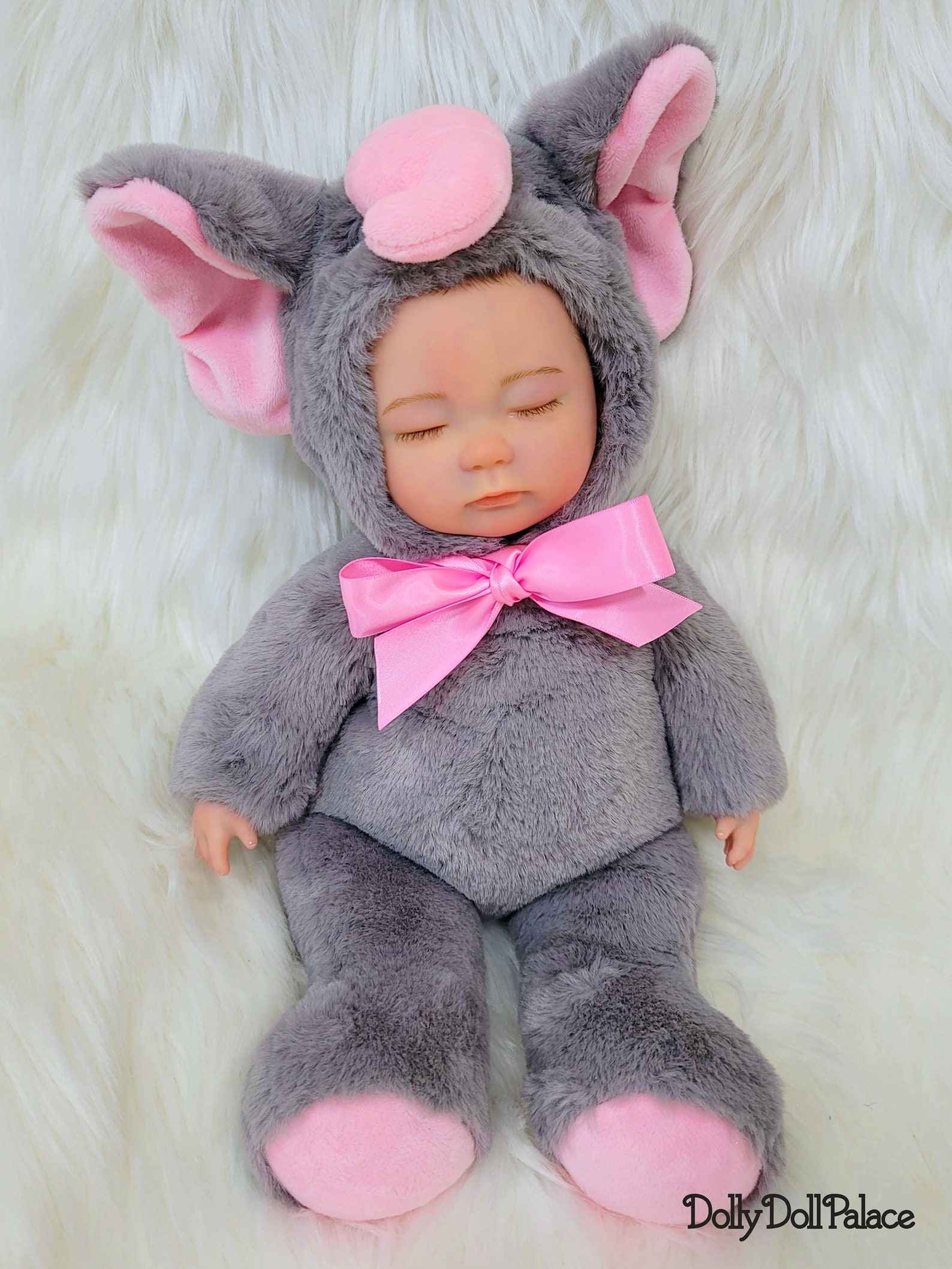 Reborn Baby Elephant Plush Doll Etsy