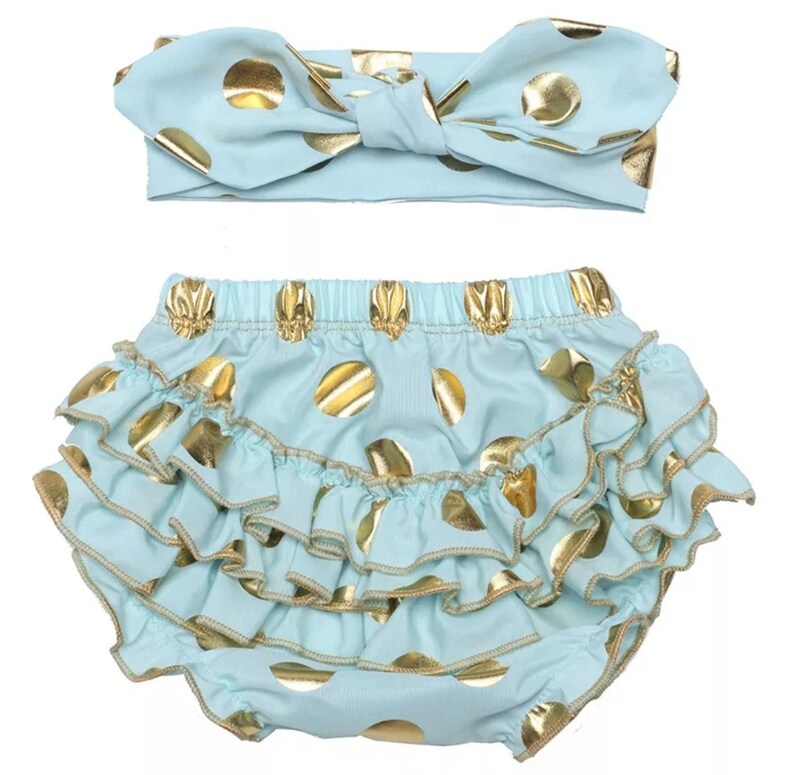 Baby Girl Polka Dot Ruffles Bloomers Sets