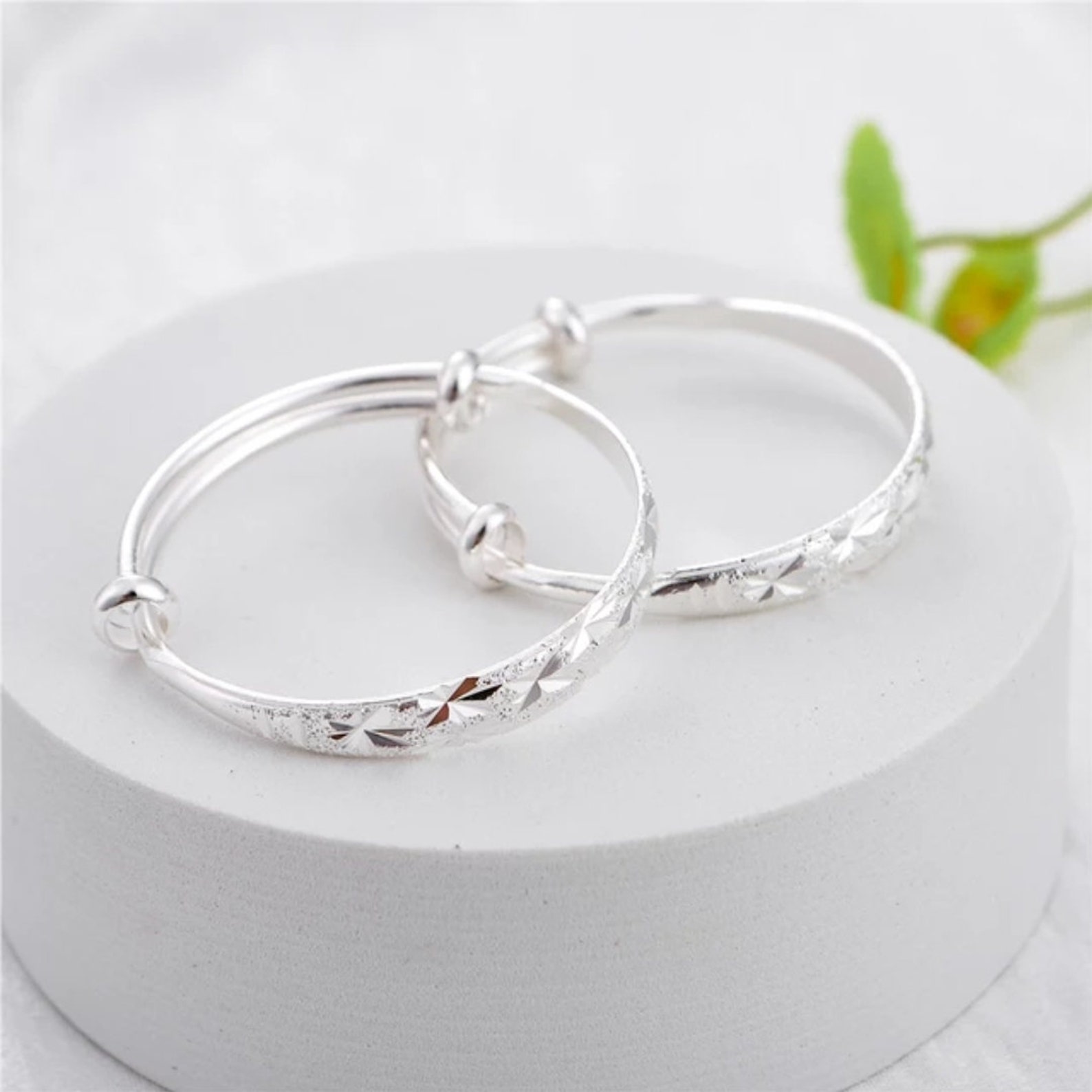 Silver Baby Bangles Toddlers Bangles Kids Bangles Silver Etsy