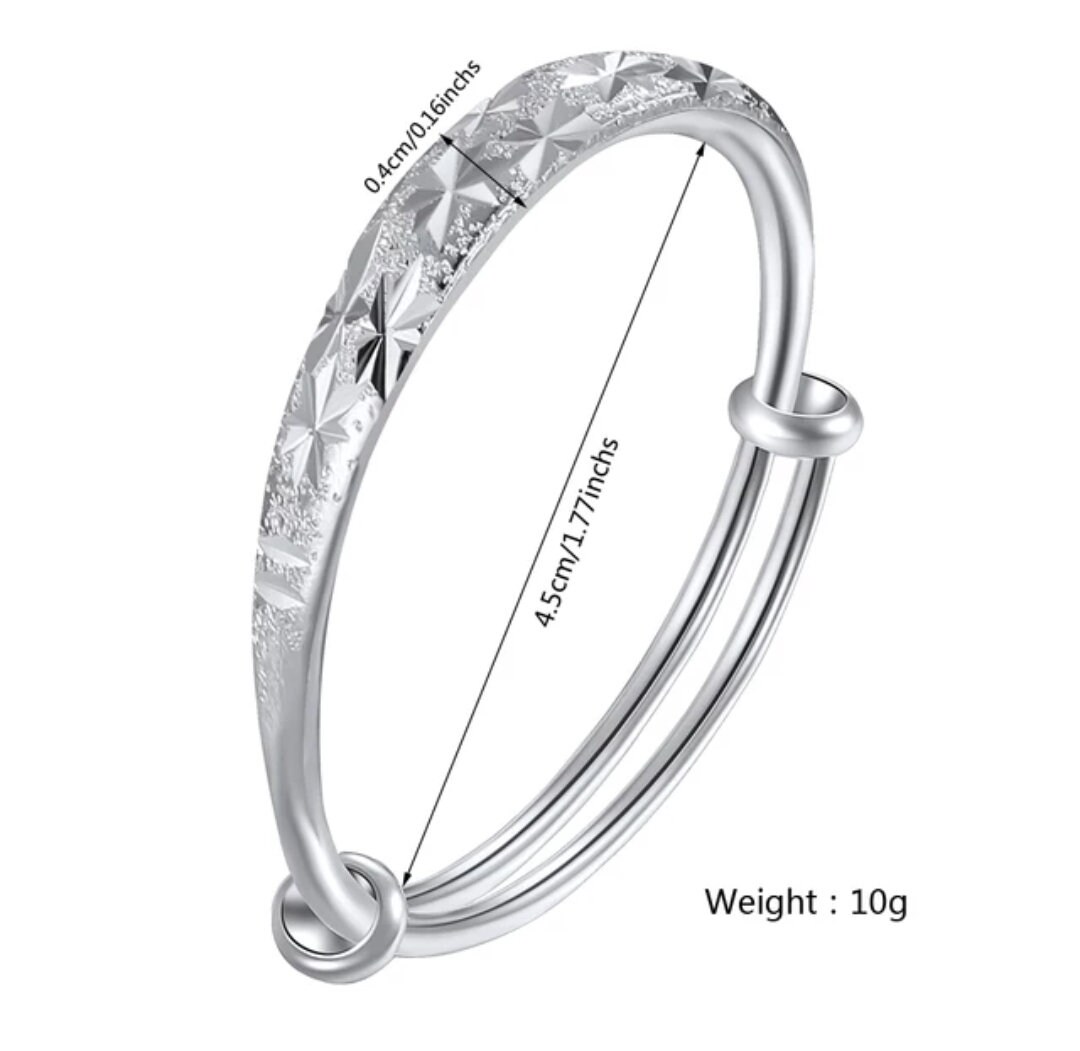 Silver Baby Bangles Toddlers Bangles Kids Bangles Silver Etsy