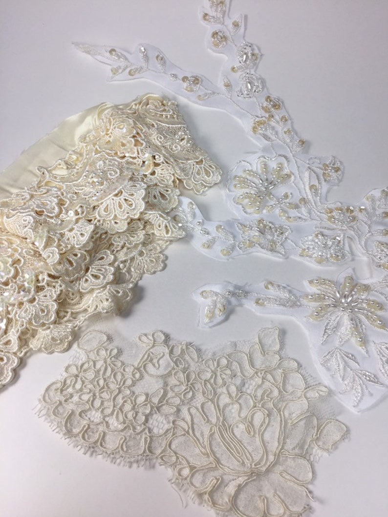 Grab Bag Lace Vintage Destash Lot Destash Wedding Dress Etsy