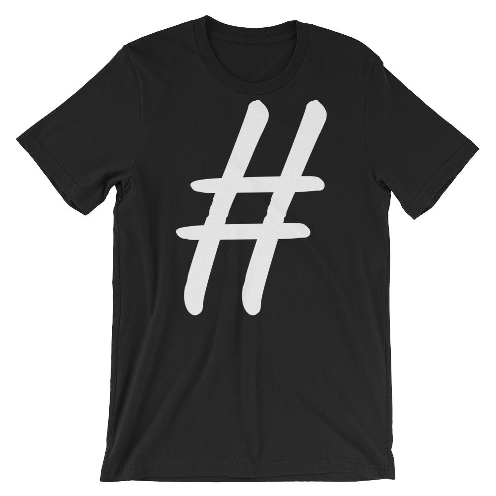 HASHTAG TEE SHIRT Hashtag Sign Tee Custom Graphic Tee Social Media