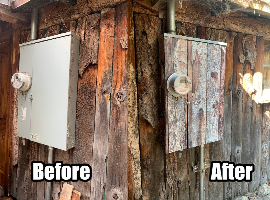 Home Electric Meter Box Vinyl Wrap Cover. Etsy