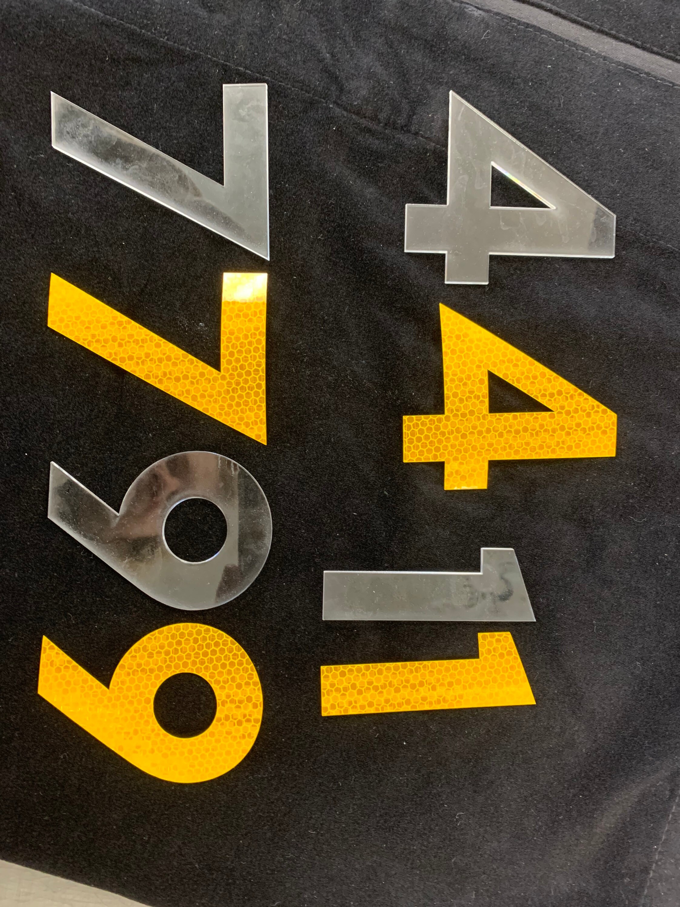 4 UltraReflective home address numbers Door numbers Etsy