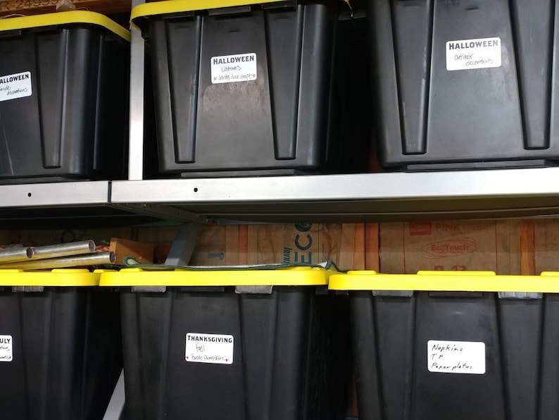 Garage Storage Labels, Spring Cleaning Labels, Tool Shed Organizer