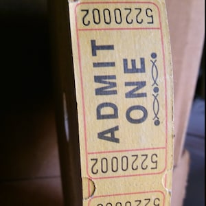 CLOSEOUT 2000 Tickets numbered.  admit