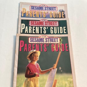 Vintage CTW Sesame Street Parents Guide. 7 issues 1989-1990       SesameParentG