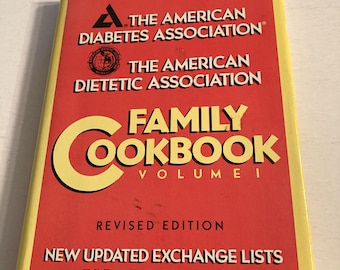 Vintage das Familienkochbuch der American Diabetes Association. Hardcover 1987.Vol. 1 DiabetesAFCB