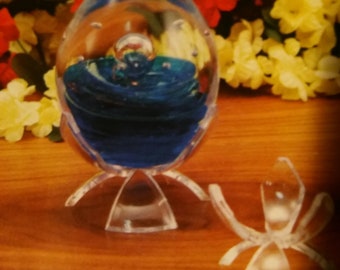 Egg Stand   2 1/2" x 1 7/8" tulip design  Clear acrylic    eg244