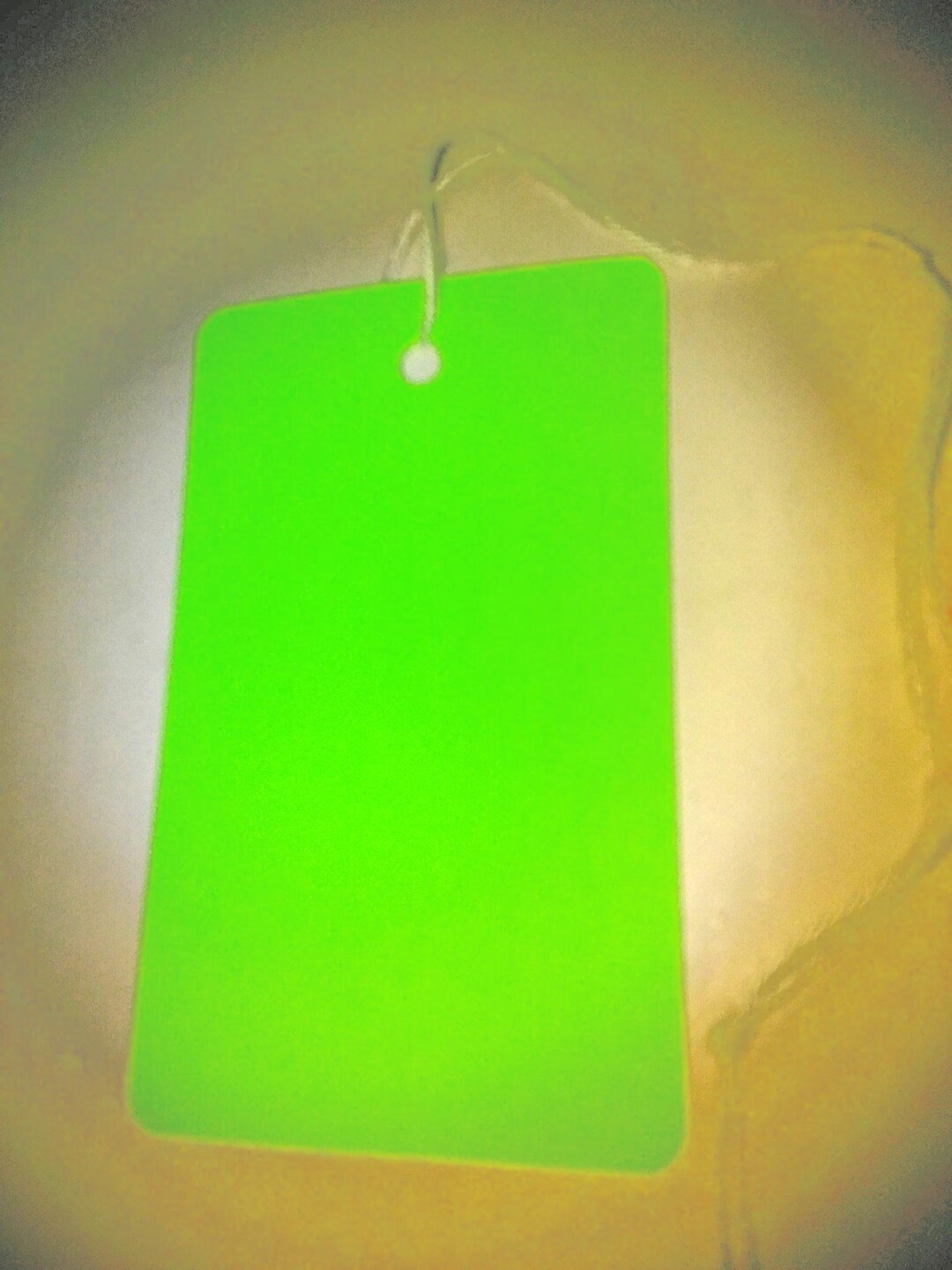 Green Labels String 100 Florescent Green String Tags 1 3/4 X 2 7/8 Pack9g - Etsy