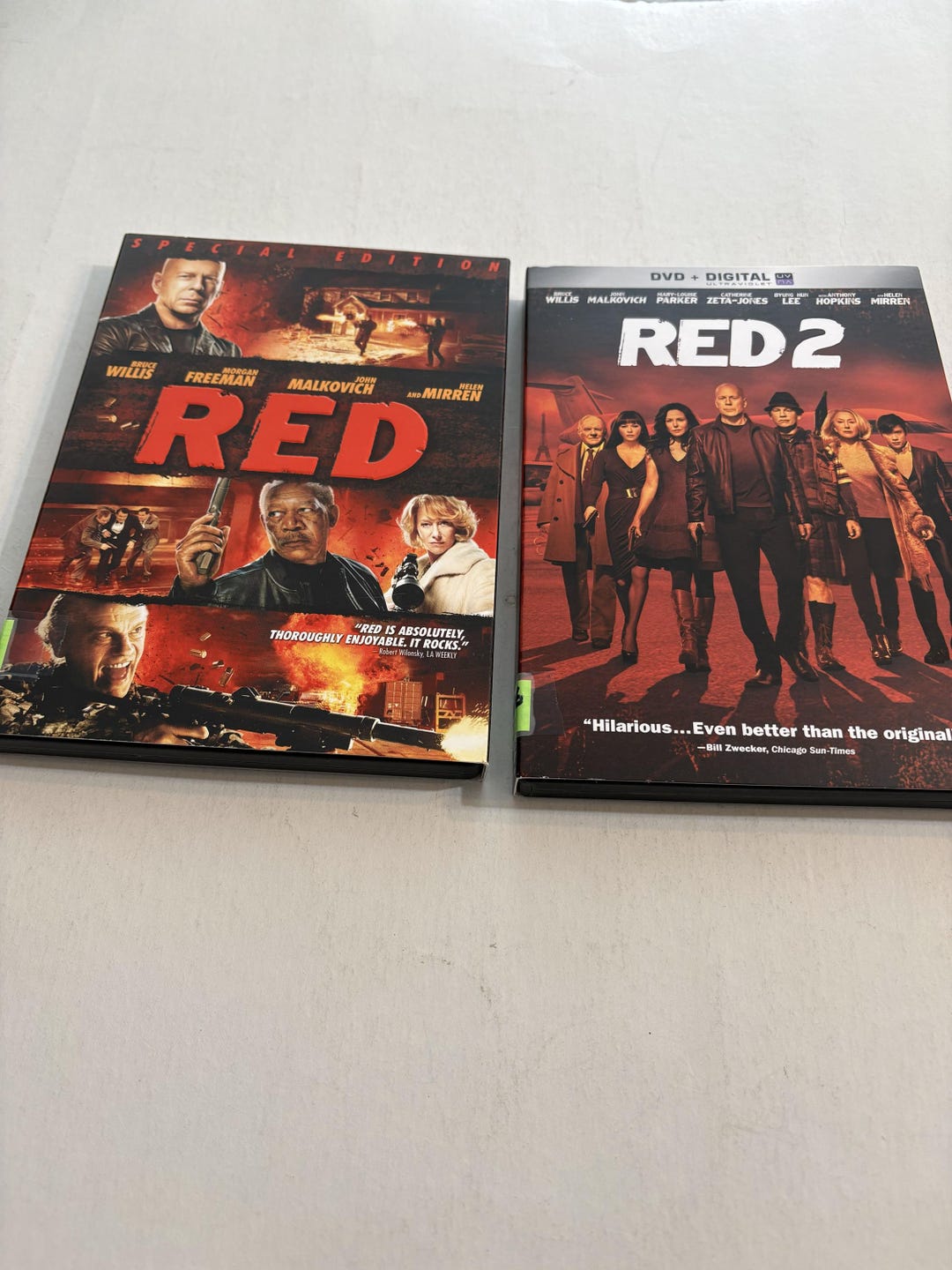 Red Mist Dvd R2 Vintage Red and Red2. Special Edition. Bruce Willis Morgan Freeman John ...