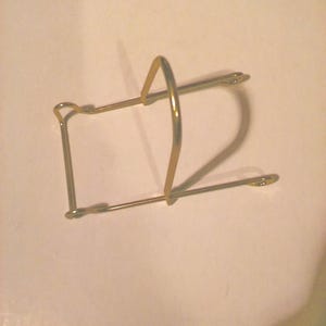 Adjustable Easel Brass plated wire 3x 5x 3 1/4&quot;   as1