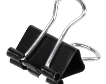 12 Binder Clips Mini.         BNDRmini