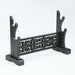 TRUEKATANA® Handmade Black Wooden Double Tier Katana Sword Stand Holder Display Rack Stand 