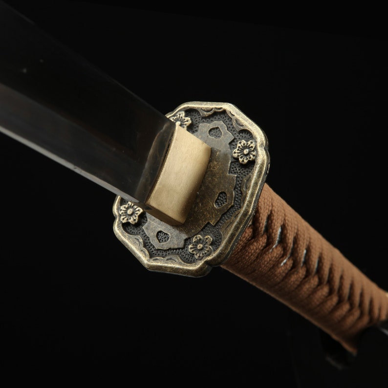 Handmade Gold Tsuba Real Katana Japanese Samurai Swords With - Etsy