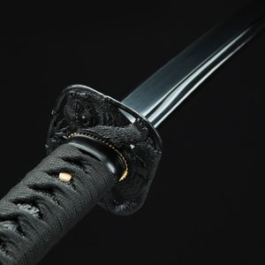 TRUEKATANA® Black Blade Katana Handmade Japanese Katana Sword - Etsy Canada TRUEKATANA® Black Blade Katana Handmade Japanese Katana Sword - Etsy Canada