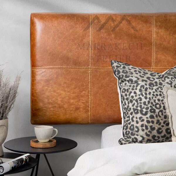 Wall Hang headboard, Hanging Leather Headboard, king headboard, headboard, Wall-Mounted Headboards: Handcrafted Artistry for Unique Bedroom