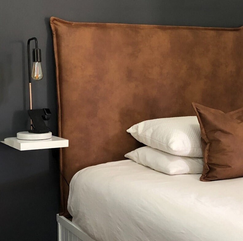 Cognac 2024 leather headboard