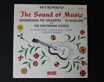 Vintage 1963 1960s "The Sound of Music" Musical International Pop Orchestra Wyncote LP Record