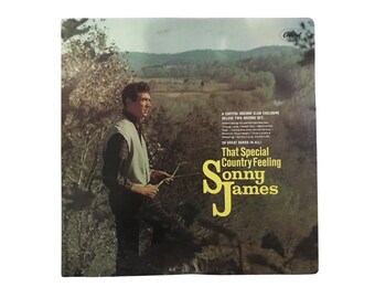 Vintage 1960s Set of 2 Lot Bundle Sonny James Country Music Record Albums Special Country Feeling, You're The Only World I Know 1965 / 1969