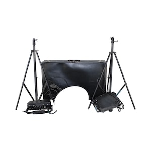 Vintage 1980s Set Lot of 6 Smith Victor Corp Griffith Indiana USA Photographic Light Tripod Kit Case 750 SA-48 144 G 500 W Tungsten Halogen