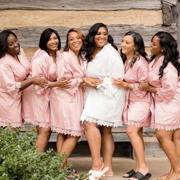 Bridesmaid Robes | Bridal Party Robes | Bridesmaid Gift | Bridesmaid Robe | Plus Size Bridesmaid Robes | Bride Robe | Getting Ready Robes