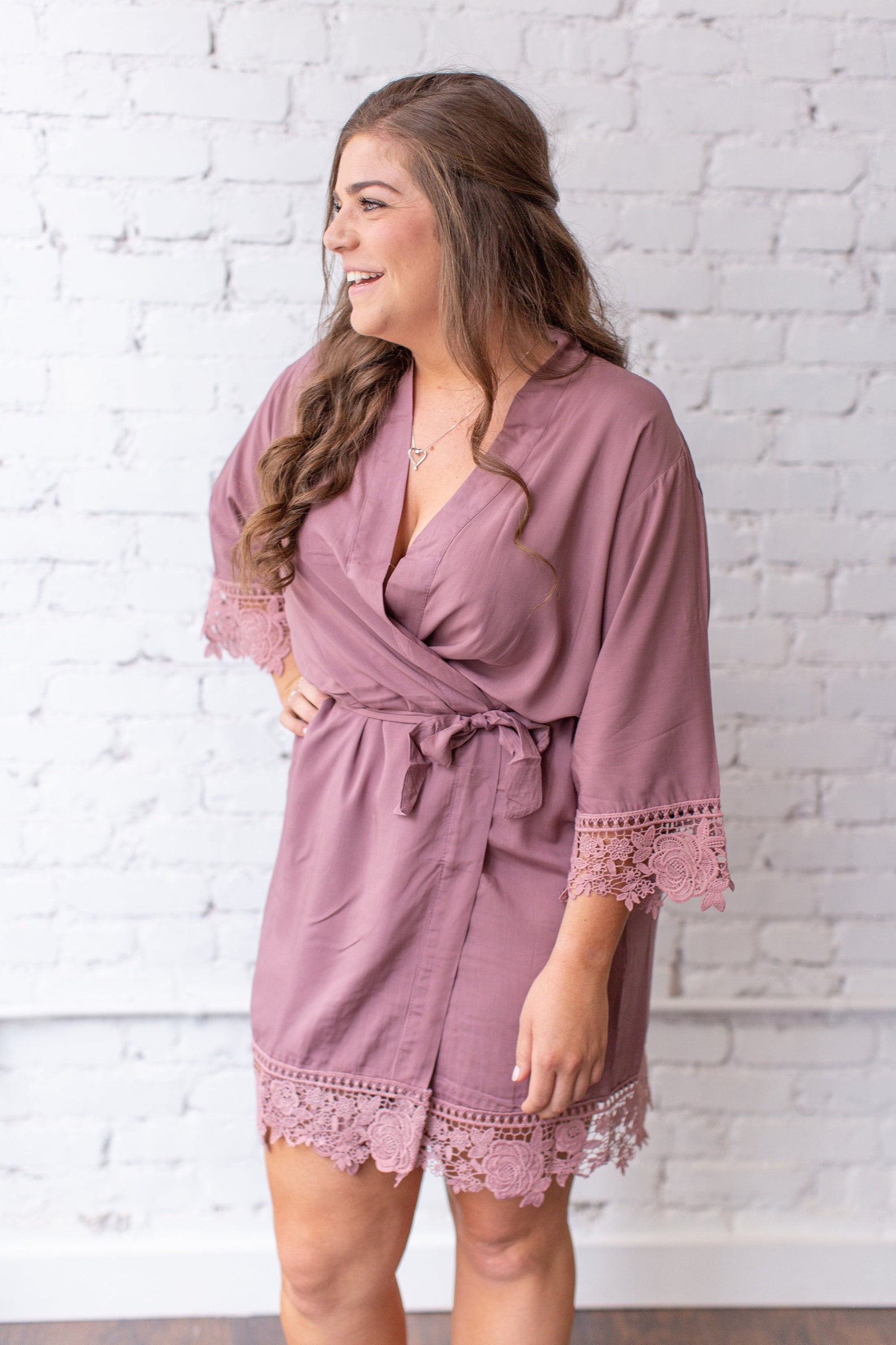 Bridesmaid Robes Cotton Lace Robe Bridesmaid Gifts Etsy