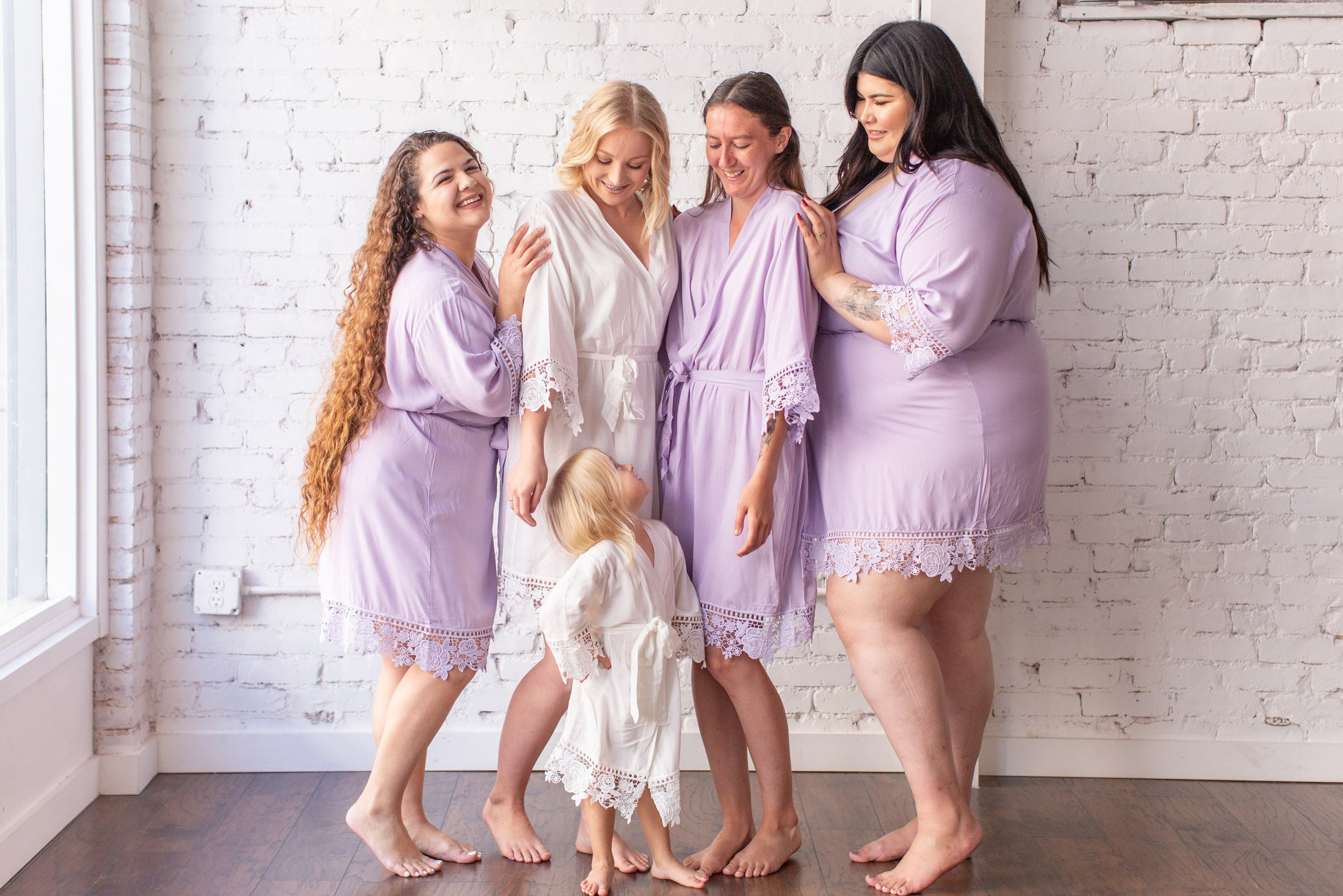 Robes Plus Size Cotton Lace |