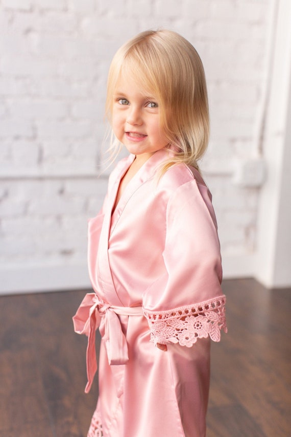 Flower Girl Robe Baby Robe Flower Girl Gift Toddler Robe Etsy