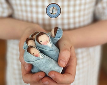 Mary Mini Folk Doll | Catholic Saint Doll | Mother's Day Gift | Baptism Gift | Catholic Doll | Catholic Gift | Waldorf Doll | USA made
