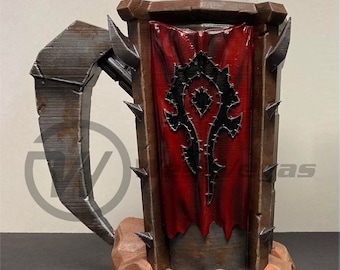 Archivo 3D de taza de la Horda inspirada en Orgrimmar
