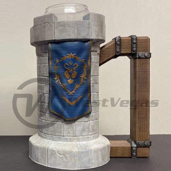 Alliance Can Mug 3D File: Stormwind Inspired