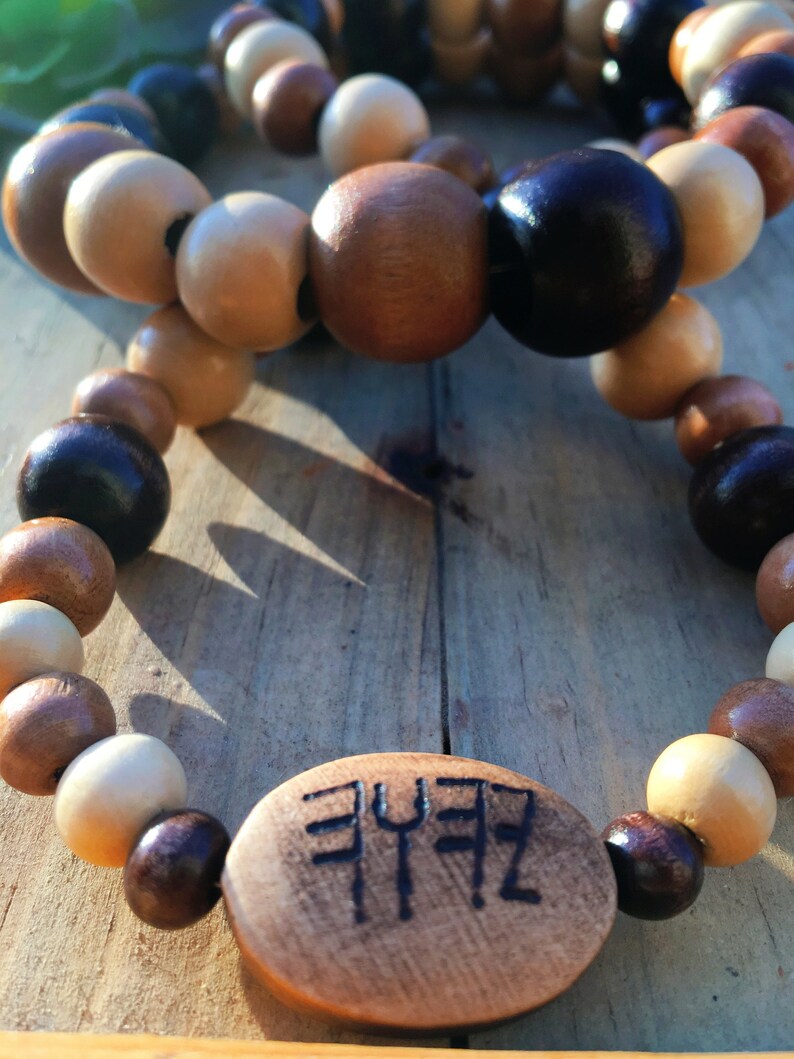 Hebrew Israelite Jewelry Men Wood Bead Necklace YAH Etsy