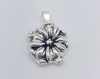 Sterling Silver Floral Pendant Style #6